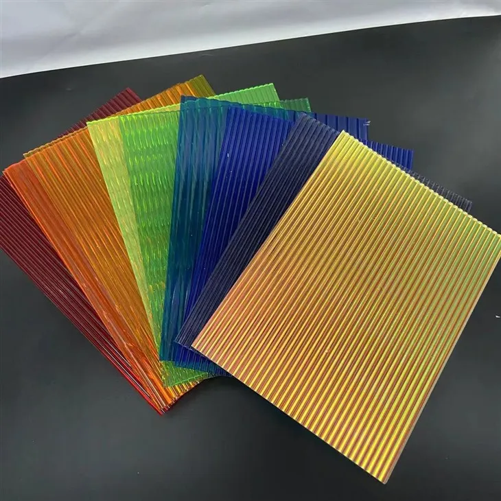 color fluted acrylic sheet